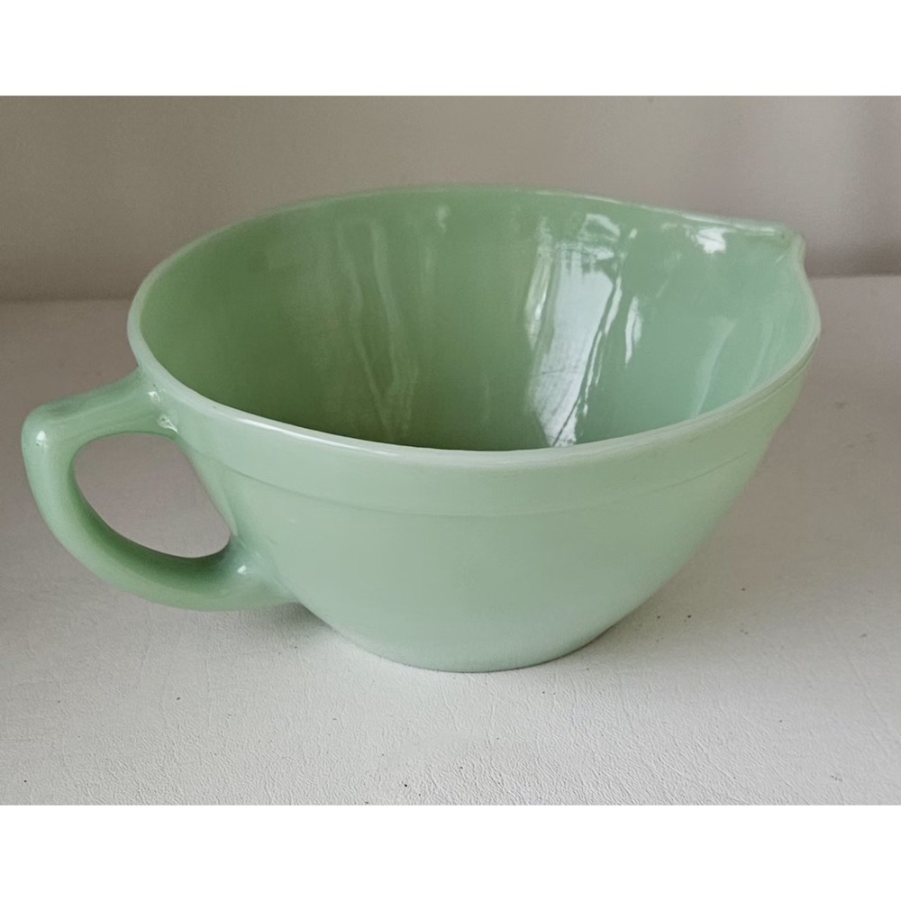 Vintage FIRE KING Jadeite Green Anchor Hocking Colonial Batter Bowl